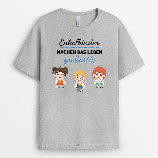 3070AGE2 enkelkinder machen das leben grossartig personalisiertes t shirt fur omas