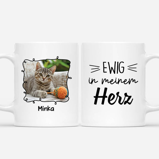 3084MGE1 ewig in meinem herzen personalisierte tasse fur katzenliebhaber