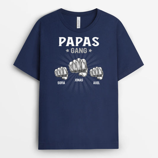 3093AGE2 opas papas bande mit faust personalisiertes t shirt fur manner