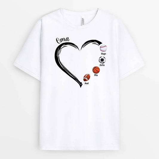 3102AGE1 oma mama und kinder sportarten personalisiertes t shirt fur damen