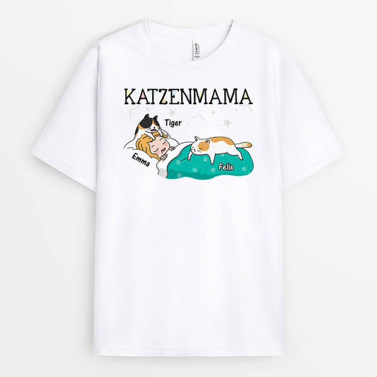3124AGE1 katzenmama personalisiertes t shirt fur katzenliebhaber