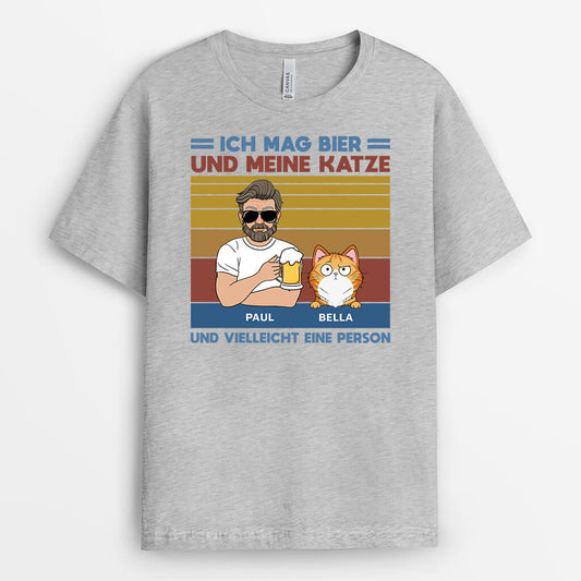 3170AGE1 ich mag bier und meine katze personalisiertes t shirt fur katzenliebhaber