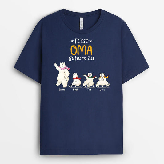 3176AGE1 diese oma mama gehort zu bar personalisiertes t shirt fur damen