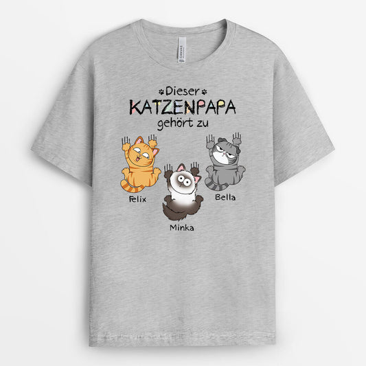3205AGE2 diese katzenmama dieser katzenpapa gehort zu personalisiertes t shirt fur katzenliebhaber