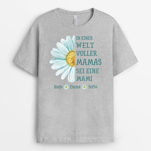 3210AGE2 in einer welt voller omas sei eine omi mami personalisiertes t shirt fur damen