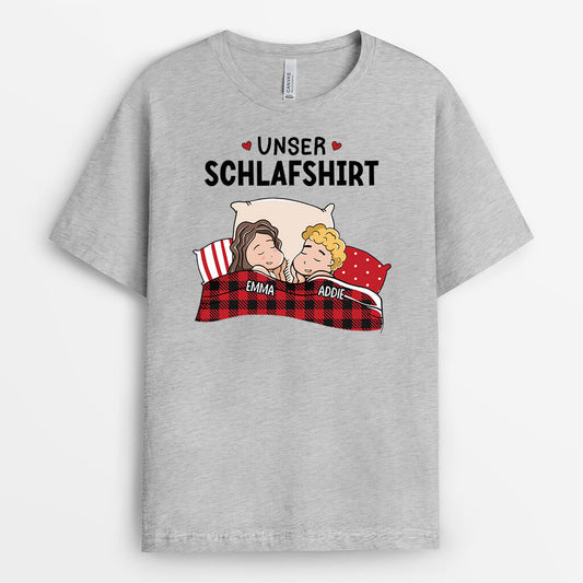 3212AGE1 unser schlafshirt personalisiertes t shirt fur paare