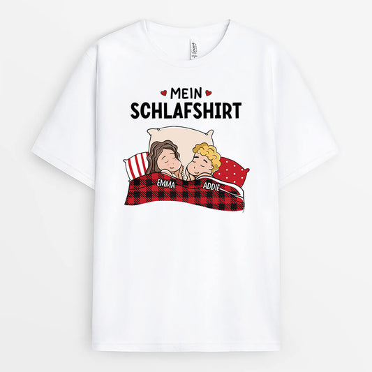 3212AGE2 unser schlafshirt personalisiertes t shirt fur paare