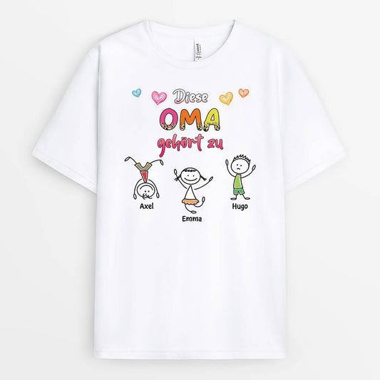 3242AGE1 diese oma mama gehort zu personalisiertes t shirt fur damen