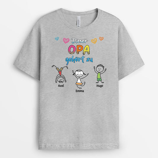 3242AGE2 diese oma mama gehort zu personalisiertes t shirt fur damen