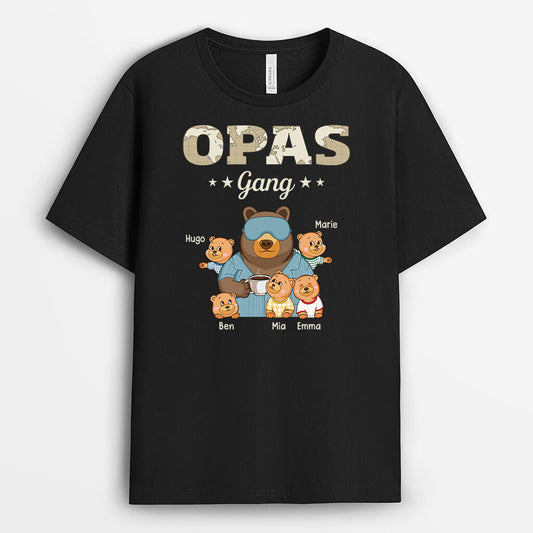 3262AGE1 opas papas bande bar karte personalisiertes t shirt fur manner