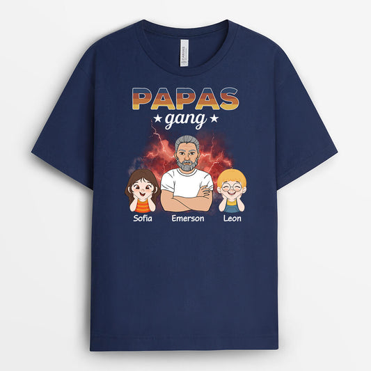 3281AGE1 opas papas bande personalisiertes t shirt fur manner