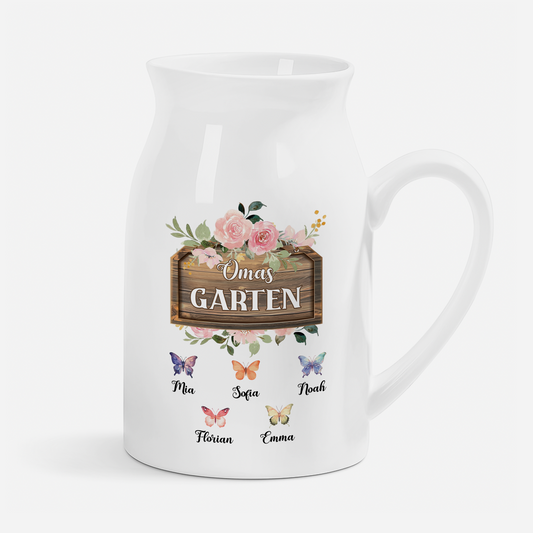 3295OGE1 omas garten personalisiertes geschenk garten vase aus keramik oma mama_ 3295o8f5a