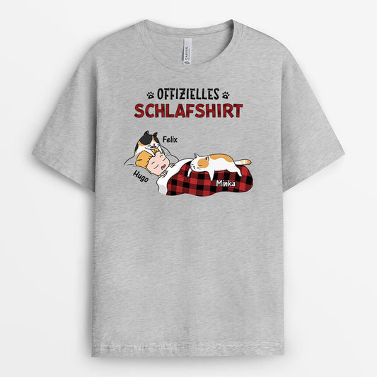 3303AGE2 dies ist mein pawjama shirt katzen ins bett personalisiertes t shirt fur katzenliebhaber