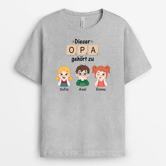 3320AGE2 diese oma mama gehort zu personalisiertes t shirt fur damen kreuzwortratsel design