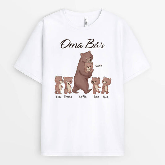3325AGE1 mama oma bar weisses t shirt fur frauen personalisiert