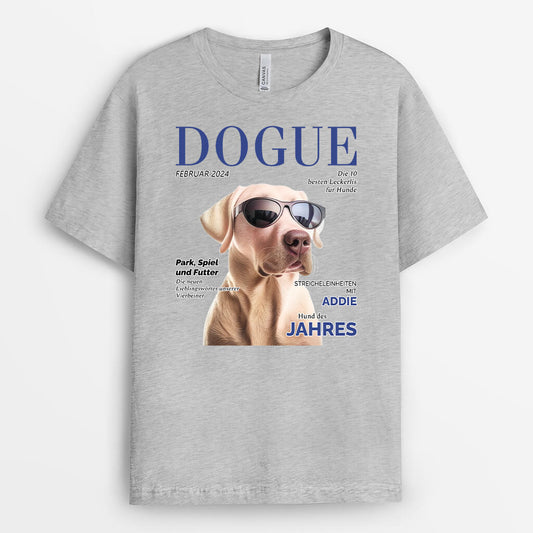 3326AGE2 dogue personalisiertes t shirt mit foto fur hundebesitzer
