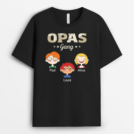 3337AGE1 opas papas bande personalisiertes t shirt fur manner mit kartenmotiv