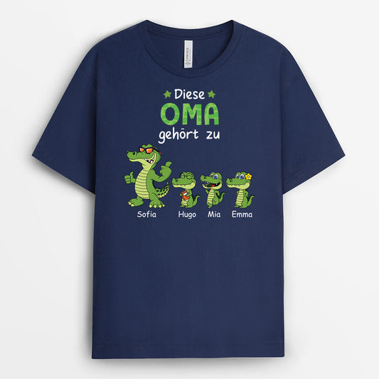 3339AGE2 dieser opa papa gehort zu krokodile personalisiertes t shirt fur manner