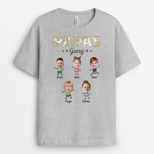 3363AGE2 opas papas bande karte personalisiertes t shirt fur manner mit fotos