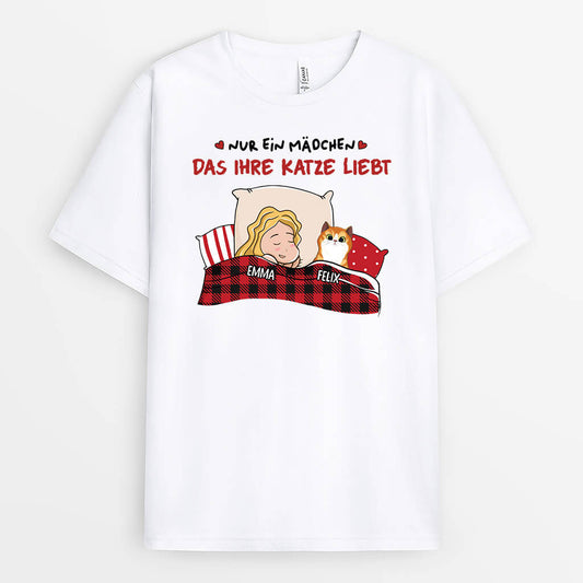 3366AGE1 nur ein madchen das ihre katzen liebt oder nur ein junge der seine katzen liebt personalisiertes t shirt fur katzenliebhaber