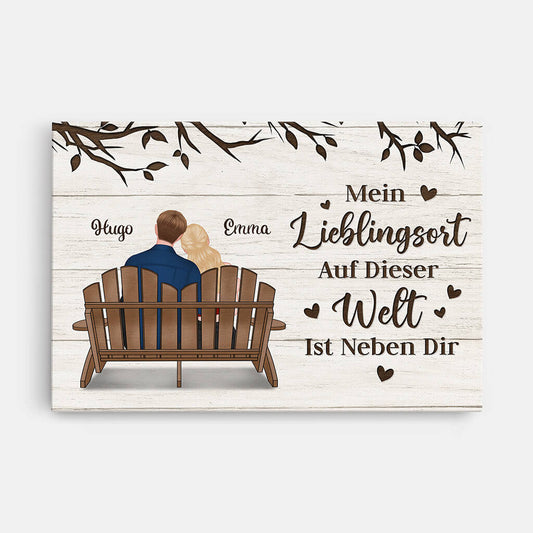 3442CGE1 mein lieblingsort auf dieser welt ist neben dir personalisierte leinwand fur paare