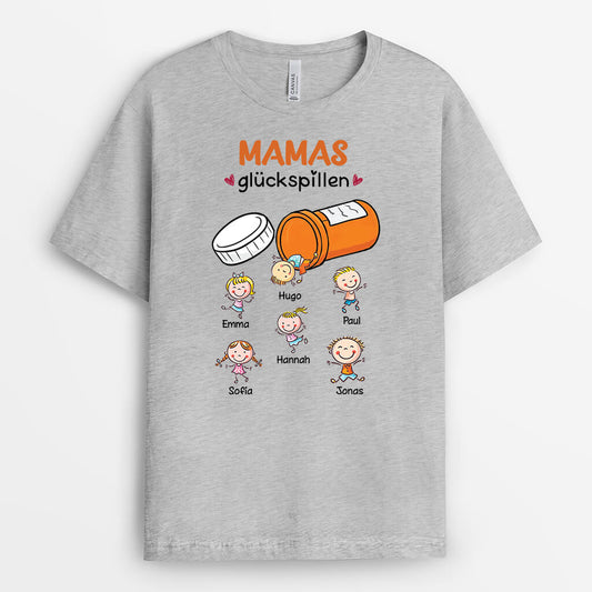3453AGE2 opas gluckspillen personalisiertes t shirt fur opas mit kinder cartoon