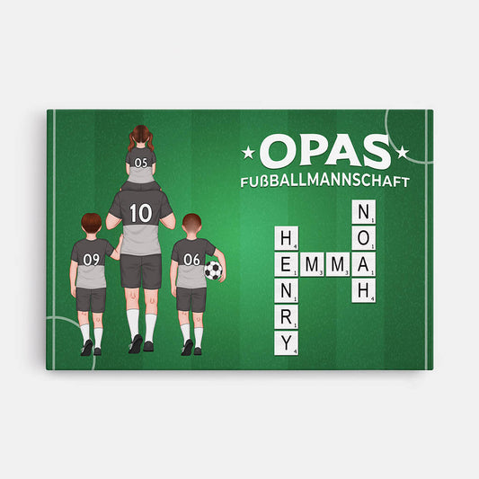 3460CGE1 daddys traumteam kreuzwortratsel personalisierte leinwand fur fussballverruckte papas