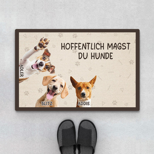 3497DGE1 hoffentlich magst du hunde personalisierte fussmatte fur hundeliebhaber