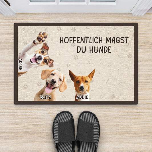 3497DGE2 hoffentlich magst du hunde personalisierte fussmatte fur hundeliebhaber