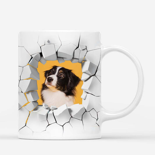 3634MGE2 familie bilder personalisierte 3d tasse mit gebrochenem wandeffekt fur die familie