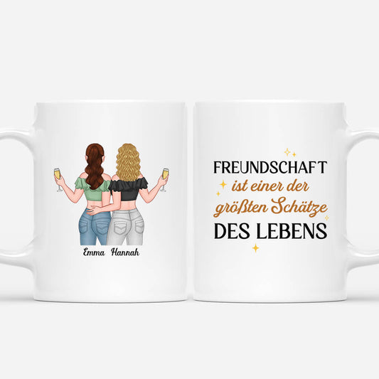 3642MGE1 freundschaft ist einer der grossten schatze des lebens personalisierte tasse fur beste freunde