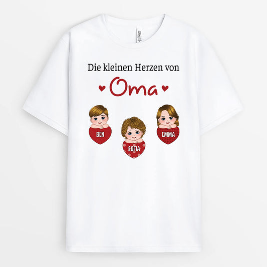3756AGE1 die kleinen herzen von oma personalisiertes t shir fur frauen 3756ATE8A