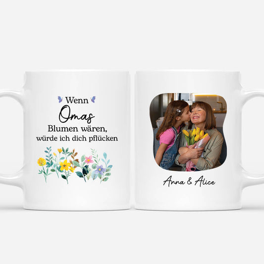 3812MGE1 wenn oma blumen waren wurden wir dich pflucken personalisierte tasse mit fotos fur omas 3812MTH5A