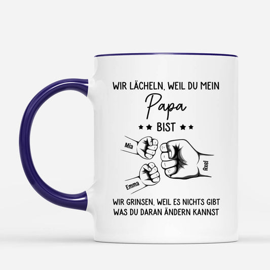 3824MGE2 ich lachle weil du mein papa bist personalisierte tasse fur papas 3824M6H5B