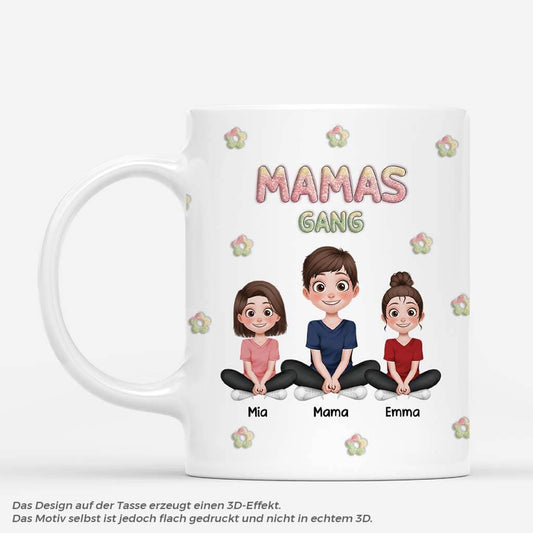 3906MGE1 3d druck effekt mamas gang personalisierte tasse fur mamas 3906M8M8A