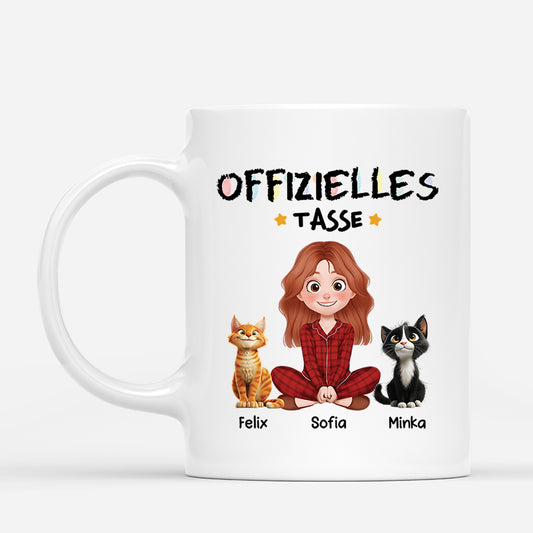 3939MGE1 offizielle tasse katzen tasse personalisiert_ cartoon buntstifte 3939M8L0D