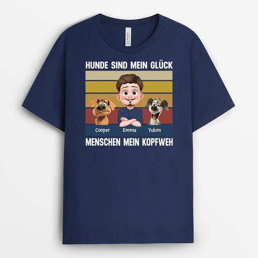 3958AGE2 personalisierte hunde t shirts hunde sind mein gluck 3958A8L0C