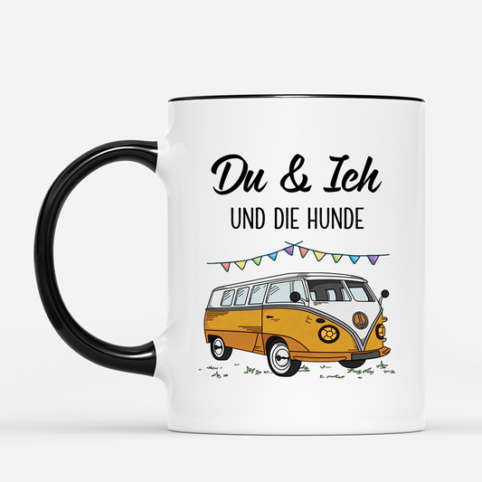 4017MGE2 du ich und die hunde camping personalisierte tasse hund_ 4017M8H0C