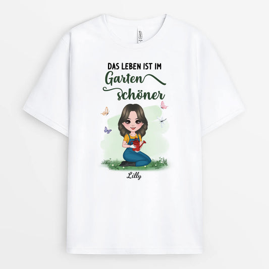 4030AGE1 das leben ist im garten schoner personalisiertes garten t shirt damen_ 4030ATT8H