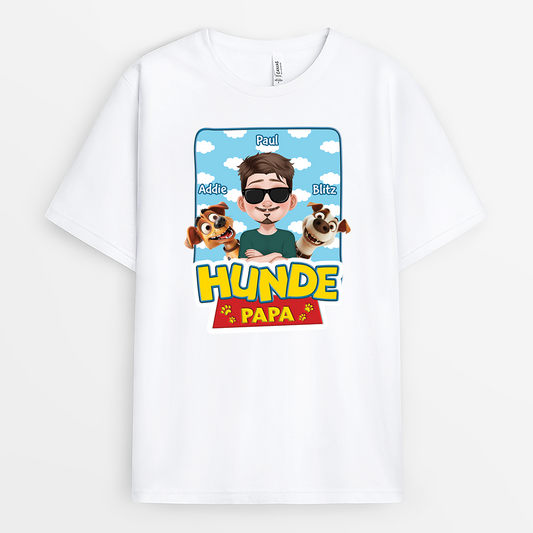 4047AGE1 hundepapa cartoon personalisierte hunde t shirts 4047A5H0C