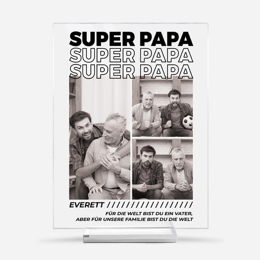4065RGE1 bester papa personalisierte acryl plakette papa mit foto 4065RTM5B