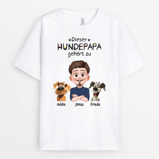 4071AGE2 diese hundemama gehort zu cartoon t shirt hund personalisiert 4071A8I0C