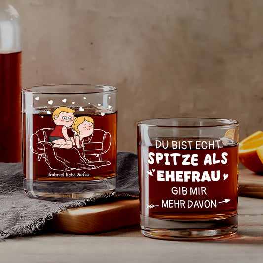 4086IGE2 du bist echt spitze personalisiertes whiskyglas fur paare 4086IKL8G