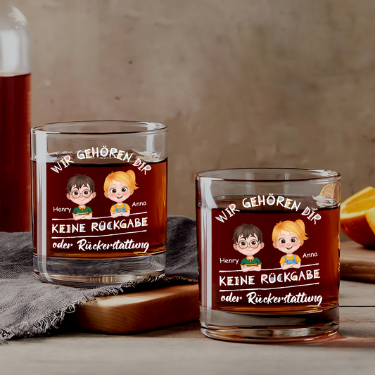 4143IGE1 keine ruckgabe oder ruckerstattung lustiges whiskyglas personalisiert_ papa 4143I8H0B