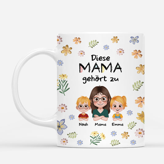 4144MGE1 diese mama gehort zu cartoon blumen mama tasse personalisiert_ 4144M5Q0A