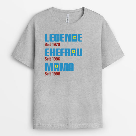 4185AGE2 die legende seit mama t shirt personalisiert 4185A8L5A
