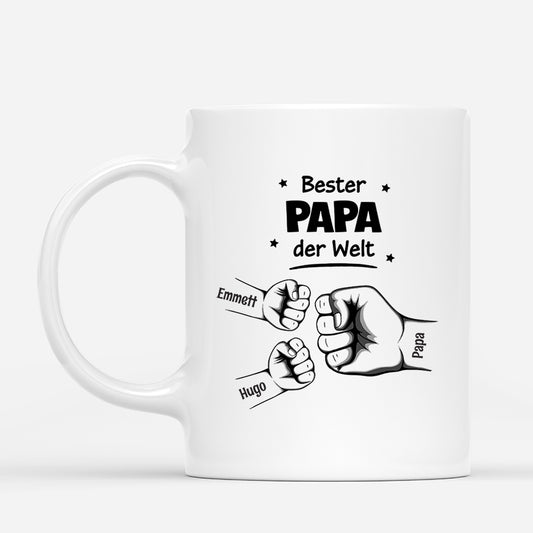 4213MGE1 bester papa der welt personalisierte tasse papa im basic stil 4213M