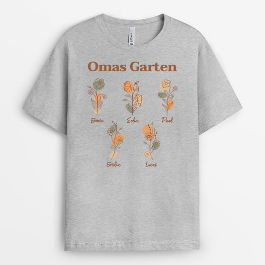 4233AGE2 mamas garten lineart mama t shirt personalisiert 4233A3G5A