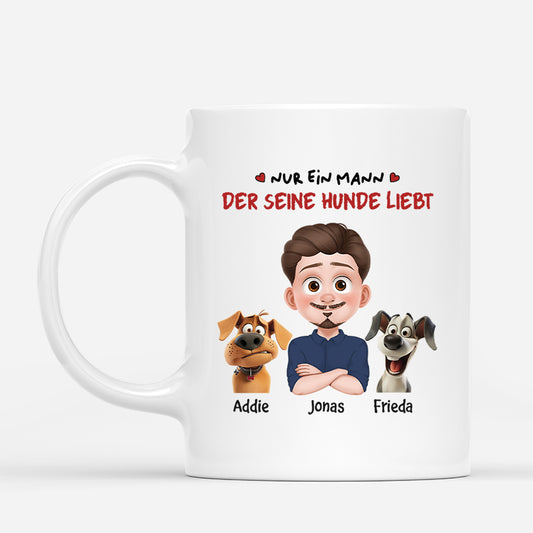 4255MGE1 einfach ein junge der seine hunde liebt personalisierte tassen hund_ 4255M8K0C