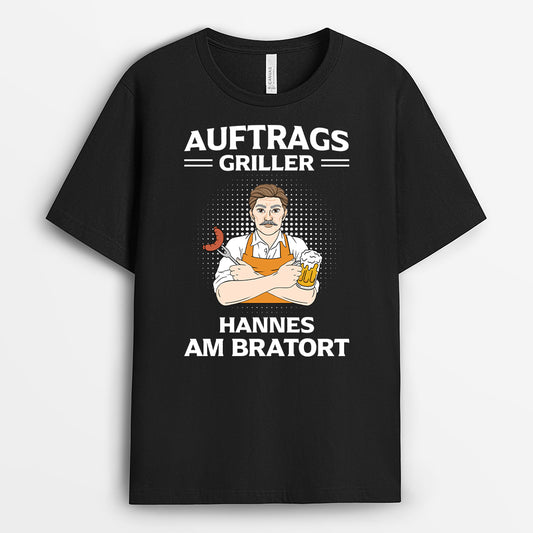 4293AGE1 grillmeister personalisierte t shirts herren 4293AKA8B